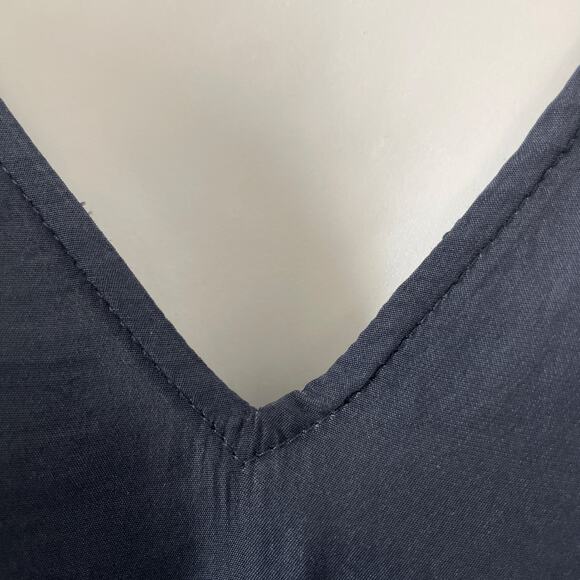 Ramy Brook Lane Dress Womens Extra Small Blue Silky Tassel Peasant Party Mini - Picture 6 of 11